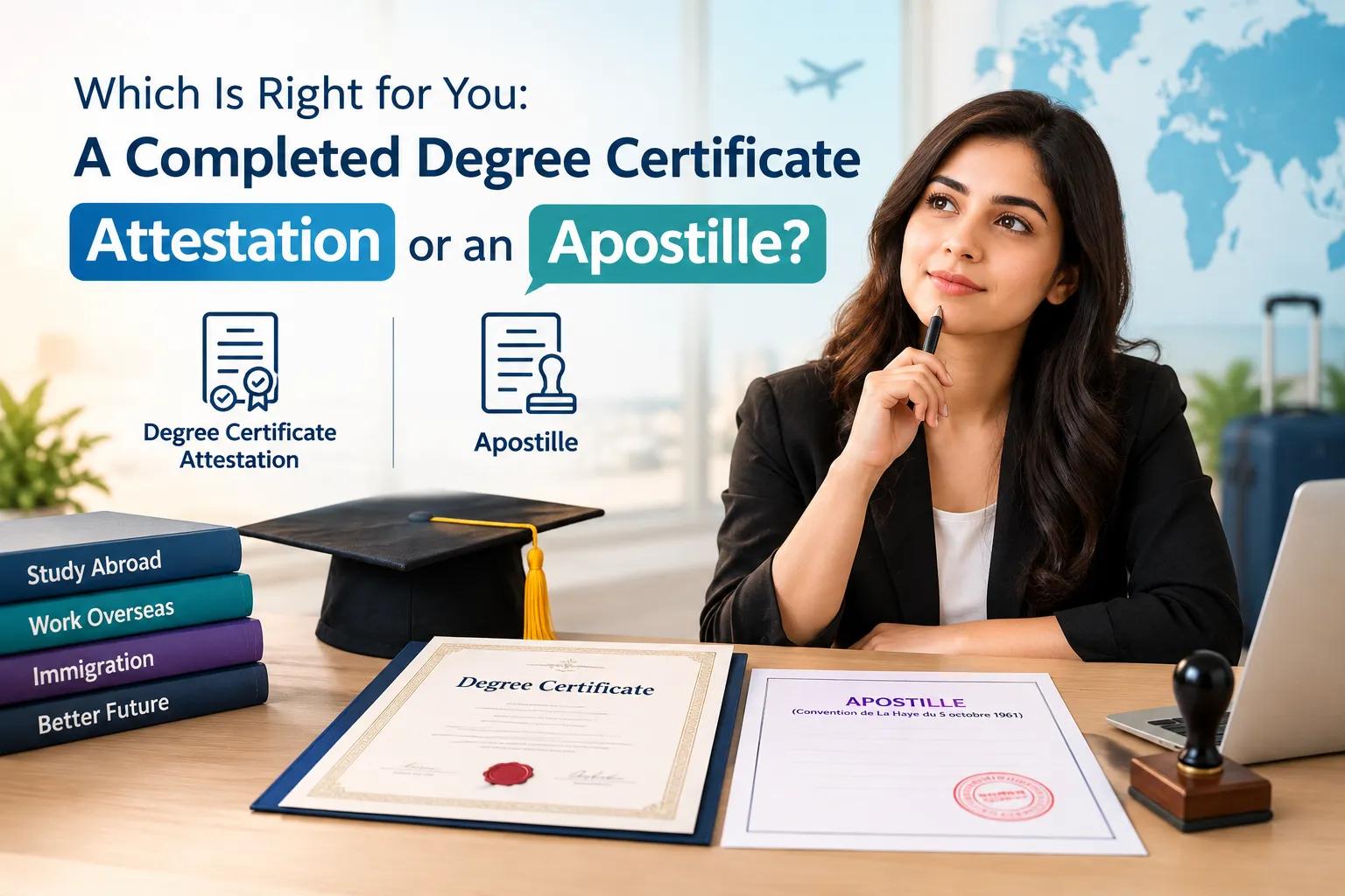 Which Is Right for You: A Completed Degree Certificate Attestation or an Apostille?